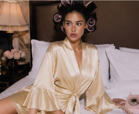 Elise Ruffle Robe