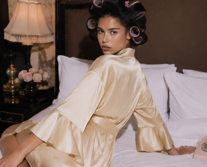 Elise Ruffle Robe